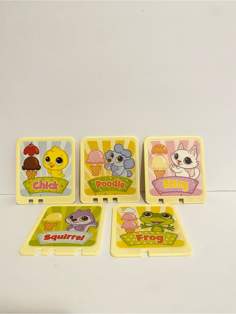 Leap Frog Ice Cream Cart Recipe Cards  Replacement Toy Lot Learning